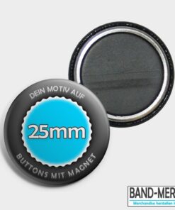 25mm Buttons mit Magnet