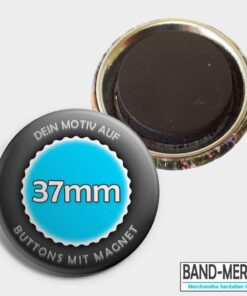 37mm Buttons mit Magnet