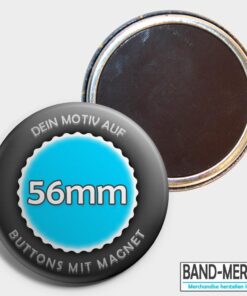 56mm Buttons mit Magnet