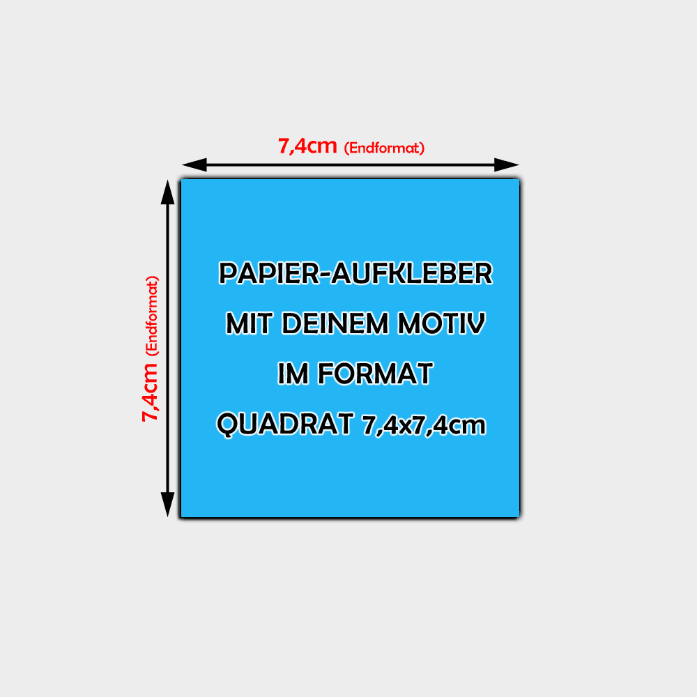 Quadratische Aufkleber 7 4 X 7 4cm Bestellen Versandkostenfrei