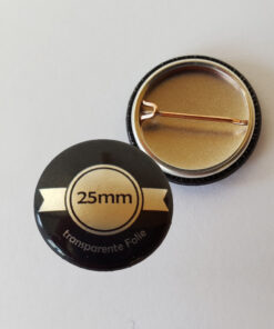 25mm buttons silber drucken lassen
