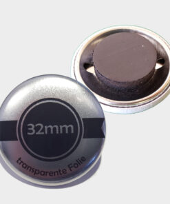32mm Silber Buttons mit Magnet