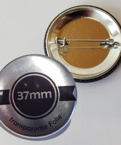 37mm silber buttons drucken lassen