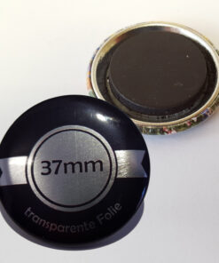 37mm Silber Buttons mit Magnet bestellen