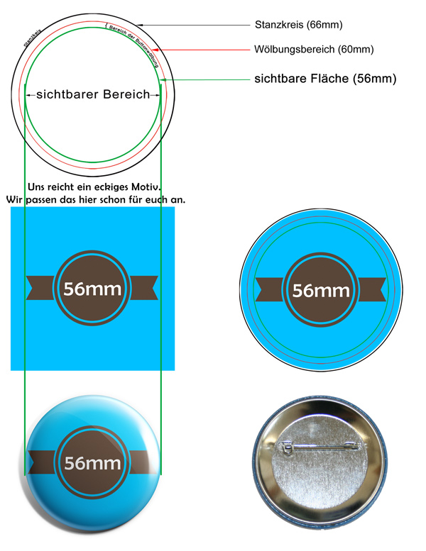 56mm Buttons Vorlage