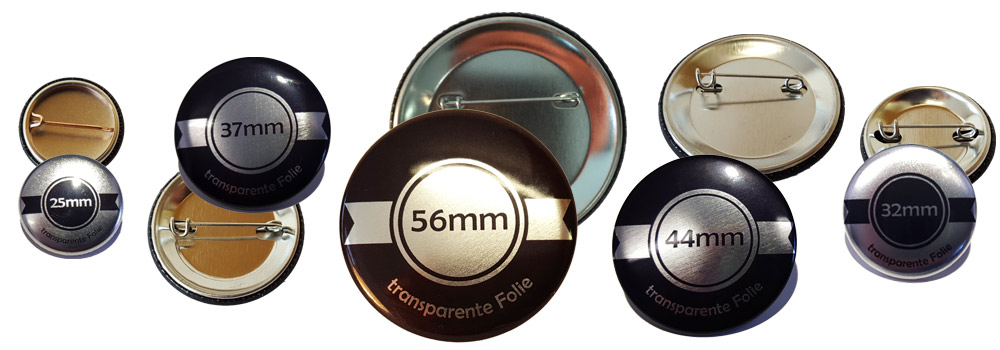 Ansteckbuttons als Silberbutton