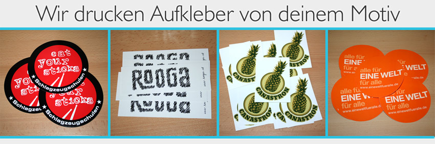 aufkleber drucken