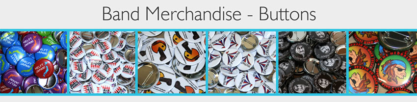 band merchandise buttons